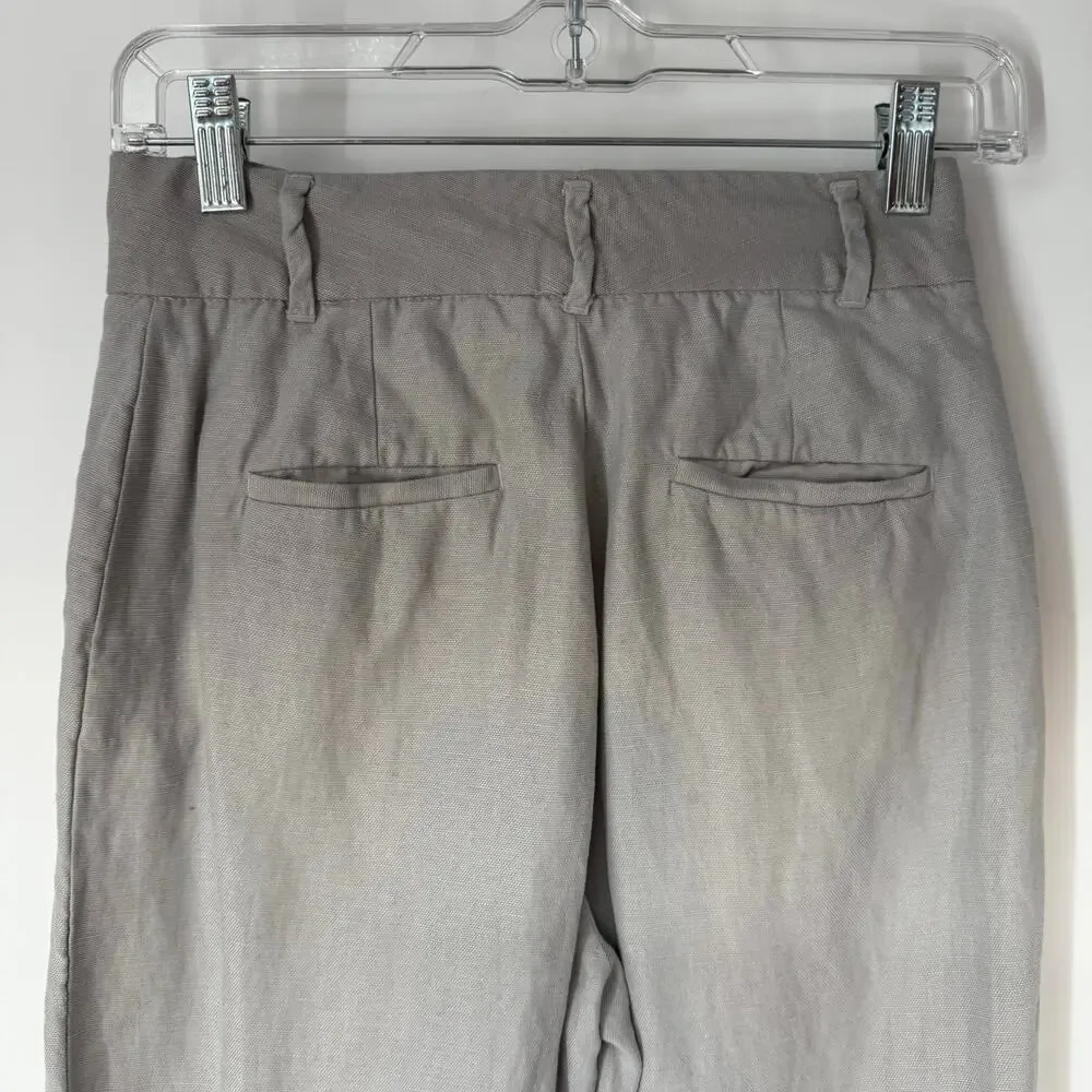 Wilfred Aritzia Jallade  Trouser Pants Womens 0 Brownish Gray High Rise